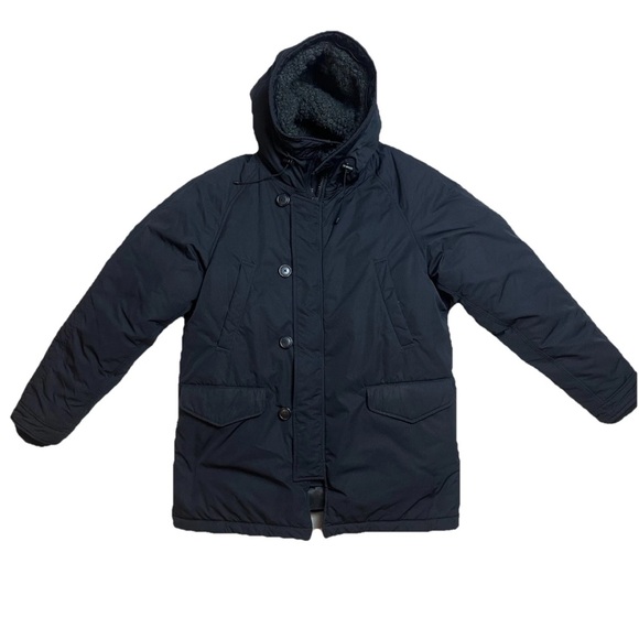 Uniqlo Down Filled Oversize Parka Coat Black Hooded Warm Winter Women’s Size 4 - Picture 15 of 15